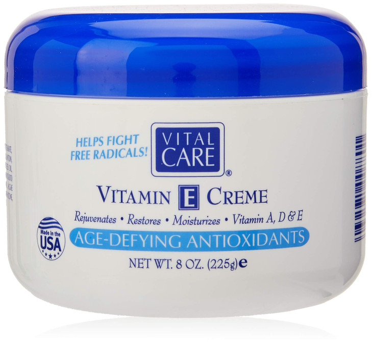 Vital Care Vitamin E Crème 8 Fl. Oz A Complete Skin Care With Age Defying Antioxidants For Men And Women