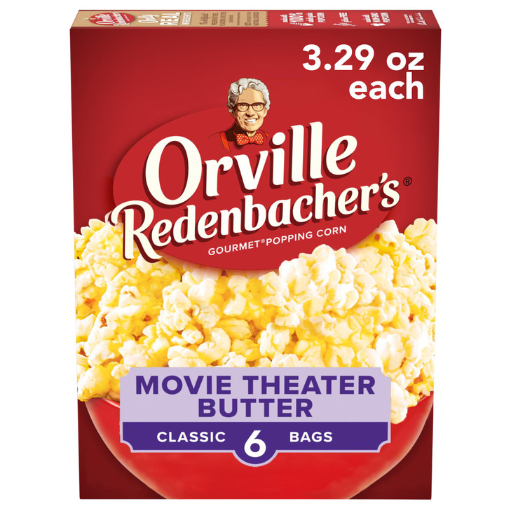Orville Redenbacher S Popcorn Movie Theater Butter Flavor 3 Oz. 6 Ct
