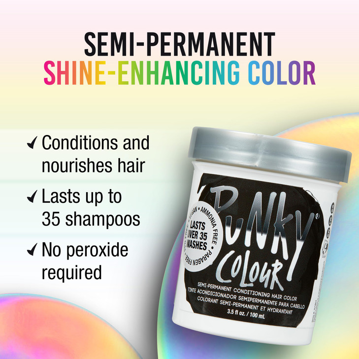Punky Colour Ebony Semi Permanent Hair Color 3.5 Fl Oz