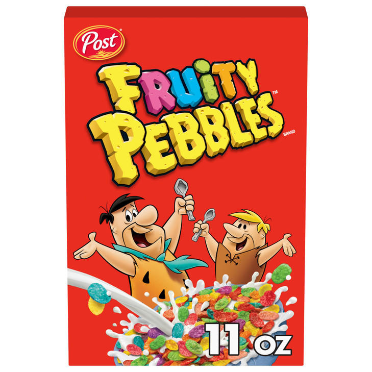 Fruity Pebbles Breakfast Cereal For Kids Gluten Free 11 Oz Box
