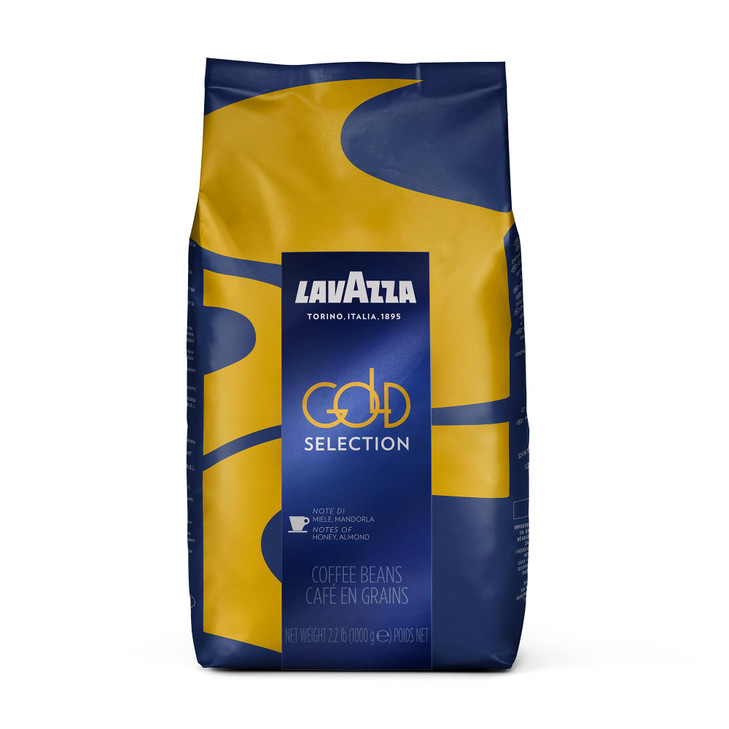 Lavazza Gold Selection Whole Bean Coffee Blend Medium Espresso Roast 2.2Lb Bag Well Balanced Contains Only Coffee Aromatic Blend With Notes