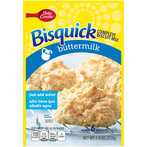 Betty Crocker Bisquick Complete Buttermilk Biscuit Mix Just Add Water 7.5 Oz