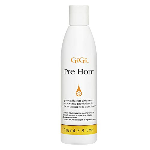 Gigi Pre Hon Pre Epilation Pre Wax Cleanser Skin Prep For Waxing Removes Oil And Impurities Ideal For Face And Body 8 Fl Oz