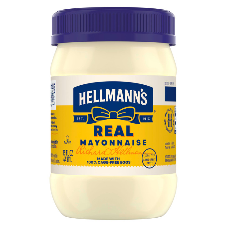 Hellmann S Real Mayonnaise 15Oz Mayo Jar Sandwich Spread Gluten Free 1Pk