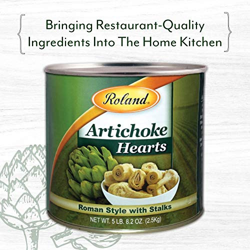 Roland Foods Roman Style Canned Artichoke Hearts With Stalks 5 Lb 8.2 Oz