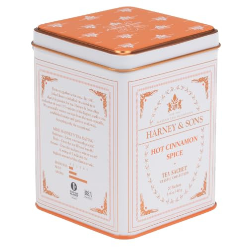 Harney And Sons Classic Hot Cinnamon Spice Tea 20 Tea Sachets 1.4 Oz