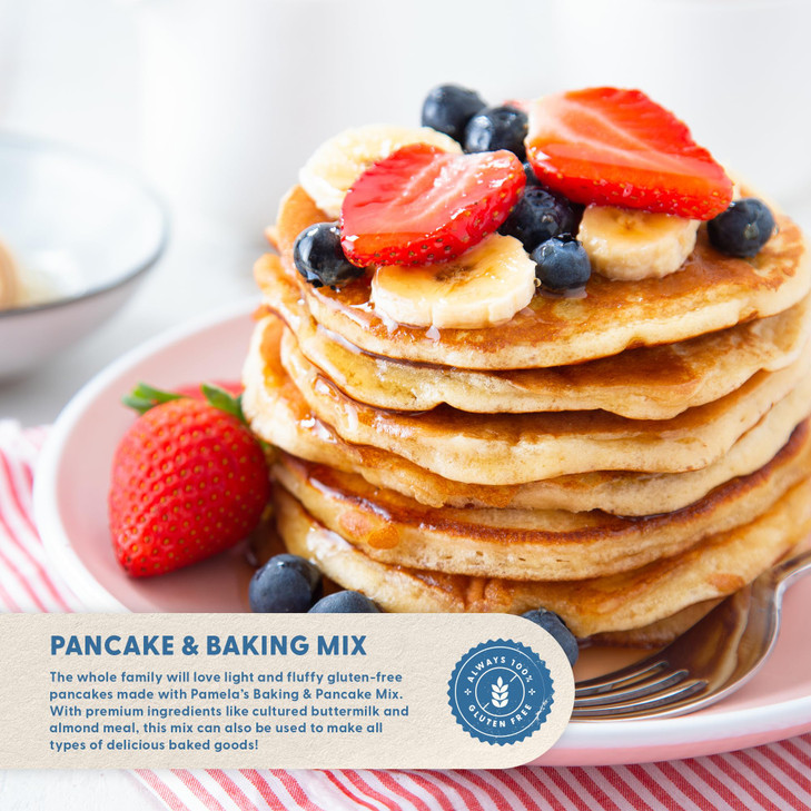 Pamela S Products Gluten Free Baking And Pancake Mix Unflavored 64 Oz