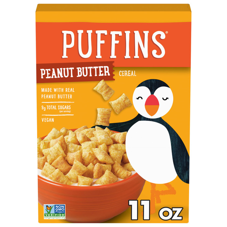 Barbara S Puffins Peanut Butter Cereal Vegan Kosher Non Gmo Project Verified 11 Oz Box Pack Of 1