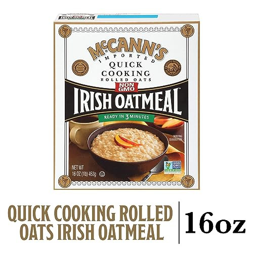 Mccann S Irish Oatmeal Quick Cooking Rolled Oats 16 Ounce