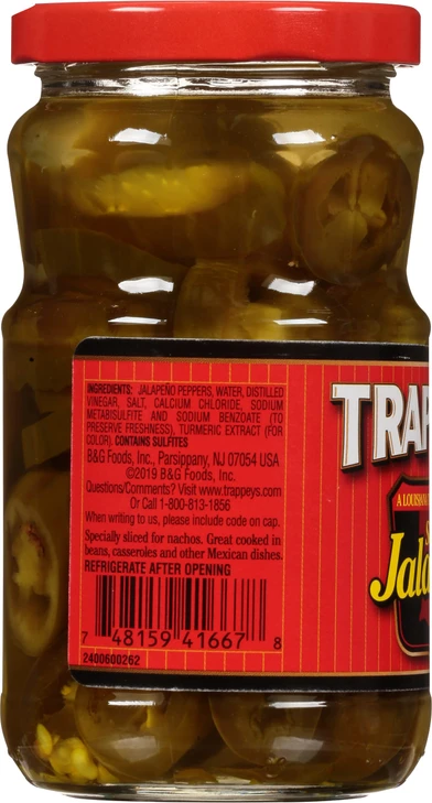 Trappey S Sliced Jalapeno Peppers 12 Ounce