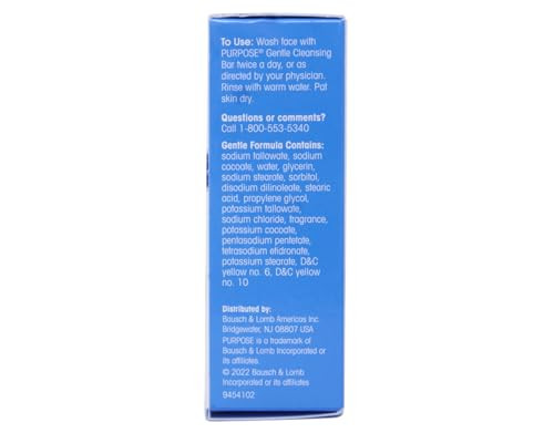 Purpose Gentle Cleansing Bar Gentle As Water All Skin Types For Sensitive And Dry Skin Oil Free Hypoallergenic Sulfate Free 3.6 Oz Bar 4