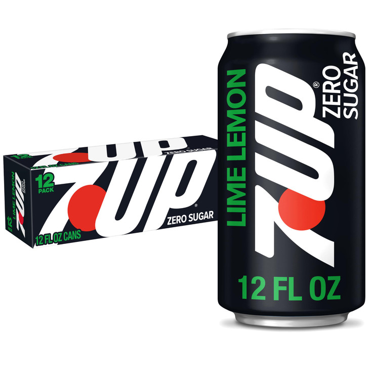 Zero Sugar 7 Up Soda 12 Oz. Pack Of 12