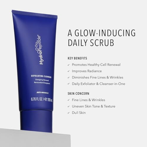 Hydropeptide Exfoliating Cleanser Smoothing Daily Face Wash 6.76 Oz