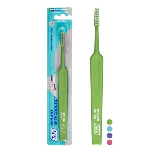 Tepe Implant Orthodontic Soft Toothbrush Ñ Extra Narrow Brush Head Thin Neck 1Pk