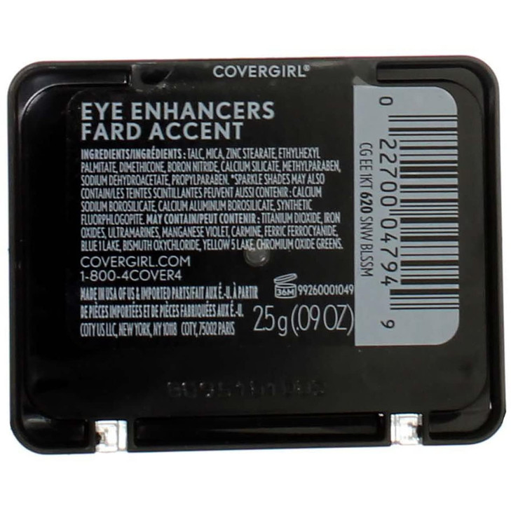 Covergirl Eye Enhancers 1 Kit Eyeshadow Silky Sheer Formula Double Ended Applicator 100 Percent Cruelty Free