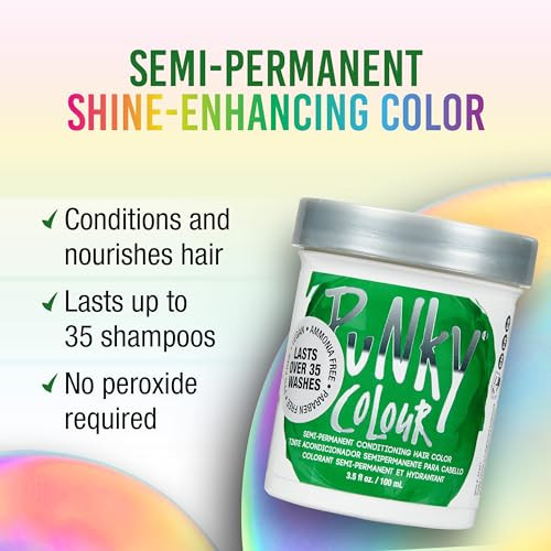 Punky Colour Apple Green Semi Permanent Hair Color 3.5 Fl Oz