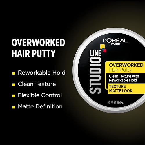 L Oreal Paris Studio Line Overworked Hair Putty 1.7 Oz