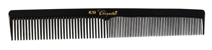 Cleopatra Finger Wave Comb 420 Black By Krest