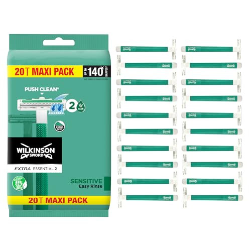 Wilkinson Sword Extra 2 For Men Sensitive 20 X Disposable Razors Packaging May Differ