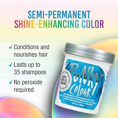 Punky Colour Lagoon Blue Semi Permanent Hair Color 3.5 Fl Oz