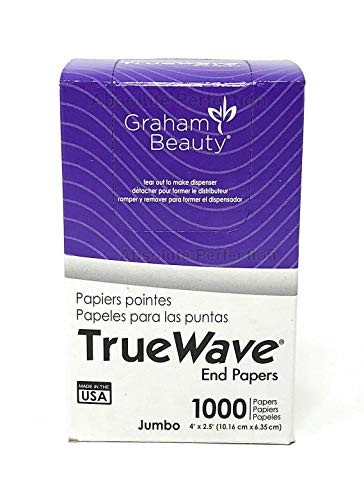 Graham Beauty Salon Truewave Jumbo End Paper 1000 Pack Hc 26067