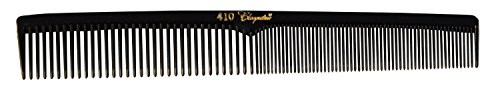 Krest Combs Cleopatra Series 7 Inch Flat Back Styler Comb Black Pack Of 12 Model 410