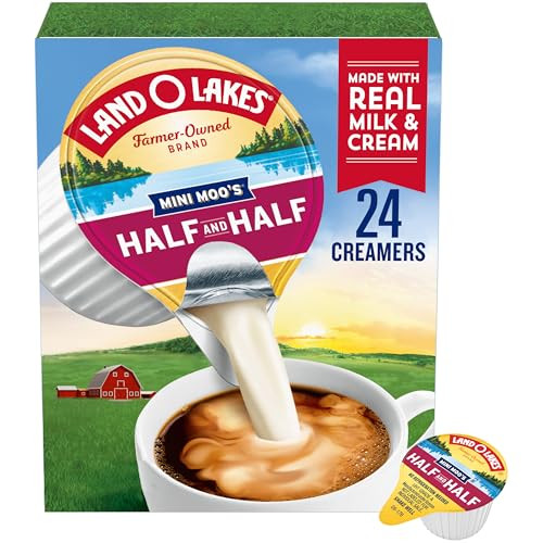 Land O Lakes Mini Moo S Half And Half Creamer Singles Shelf Stable 24 Count Pack Of 6