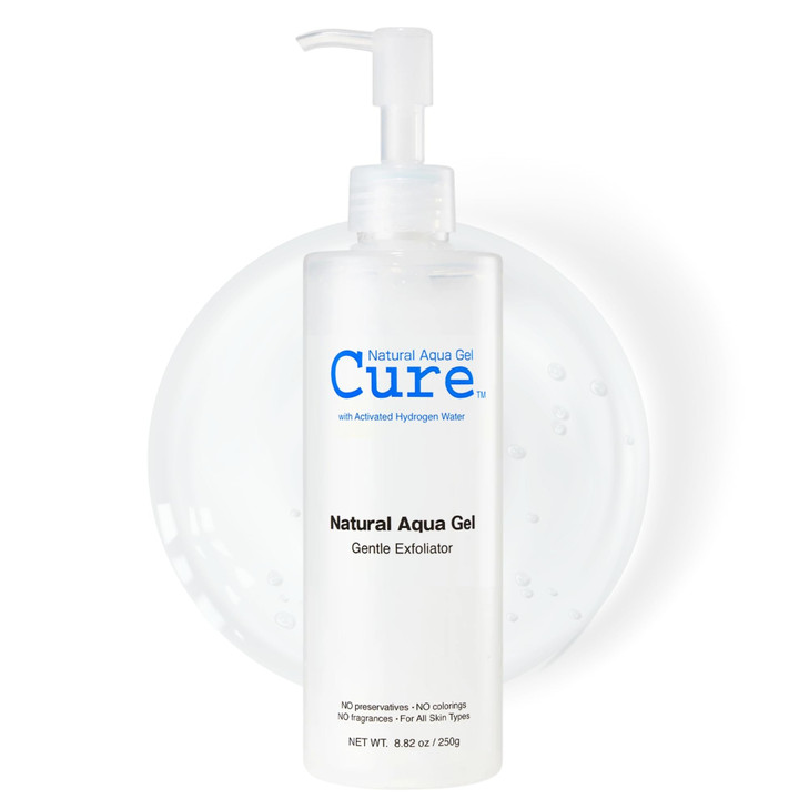 Cure By Toyo Aqua Gel Gentle Exfoliator Clear And Softer Skin Non Abrasive Face And Body Cleanser Sensitive Skin Big Size 8.82Oz