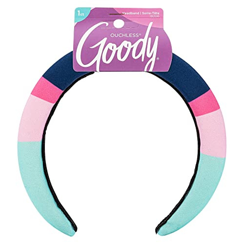 Goody Ouchless Classic Headband - 1 Count, Assorted Colors - For All Hair Types - Beautiful Design for Instant Style - Pain-Free Hair Accessories for