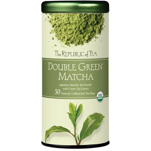 The Republic Of Tea Organic Double Green Matcha 50 Count