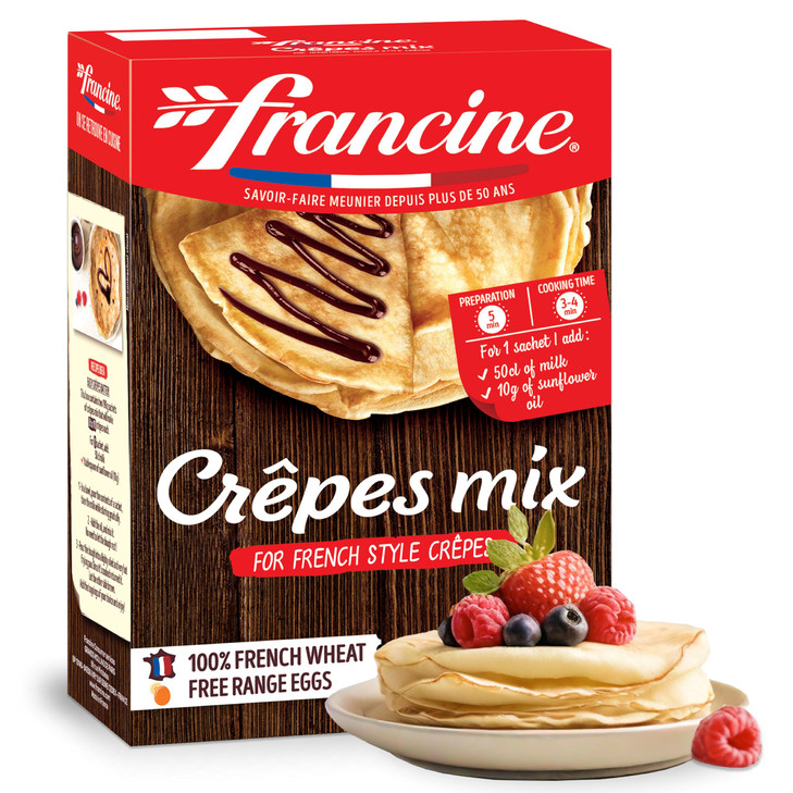 Francine French Crepe Mix Makes 20 French Crepes Just Add Water Imported From France 13 Oz