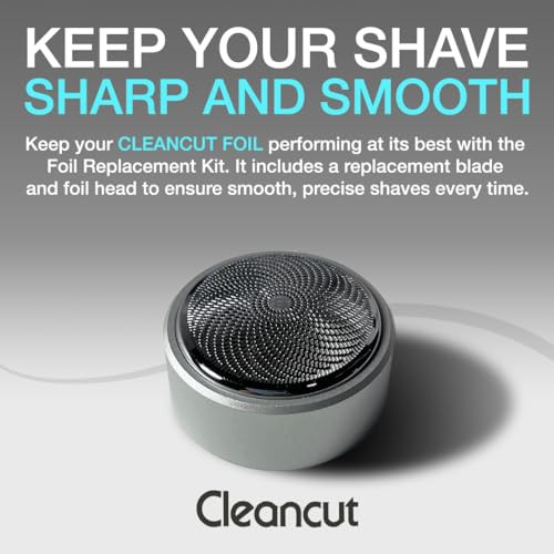 Replacement Kit For Cleancut Es412 Personal Shaver Blade And Foil Head Replacement For Precision Shaving Includes New Blade Foil And Cap