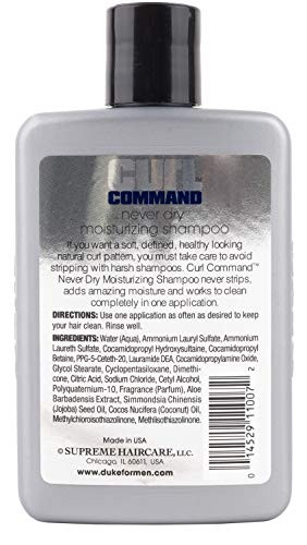 Duke Curl Command Moisturizing Shampoo