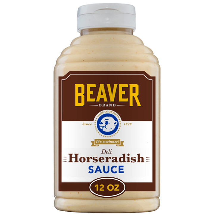 Beaver Brand Deli Horseradish Sauce Creamy Mild Heat 12 Oz