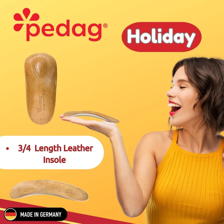 Pedag Holiday Thin Orthotic Insoles Arch Support Inserts Tan 8 Wo 5M