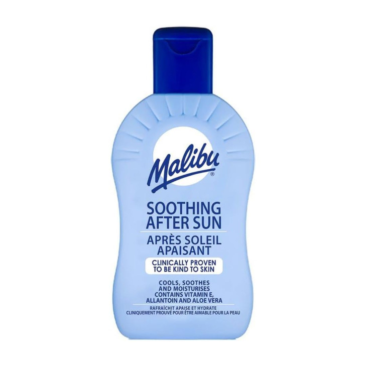 Malibu After Sun Lotion 6.76 Fl Oz Cooling Aloe Vera And Vitamin E Moisturizer For Sunburn Relief Hydrating Post Sun Care For Face And Body