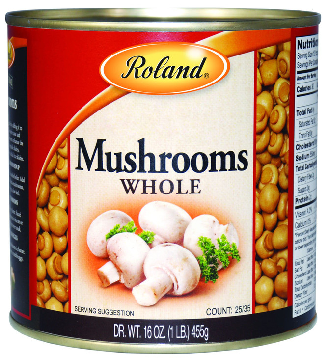Roland Foods Whole Medium Large Button Mushrooms Specialty Imported Food 16 Ounce Pack Of 1