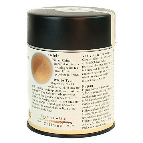 The Tao Of Tea Imperial White Tea Loose Leaf 3.5 Ounce Tins Pack Of 2