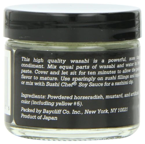 Sushi Chef Wasabi Powdered Green Horseradish 1 Ounce Glass Jars Pack Of 6
