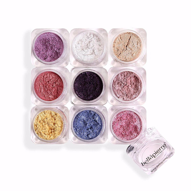 Bellapierre Shimmer Powder 9 Stack Paraben Free Eyeshadow Vegan And Cruelty Free Eye Makeup 9 Count Astrid