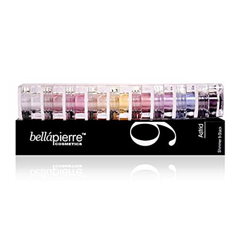Bellapierre Shimmer Powder 9 Stack Paraben Free Eyeshadow Vegan And Cruelty Free Eye Makeup 9 Count Astrid