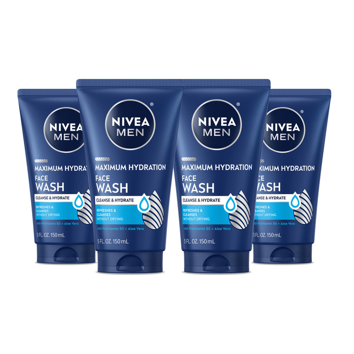 Nivea Men Maximum Hydration Face Lotion Spf 15 Sunscreen 4 X 2.5 Fl Oz