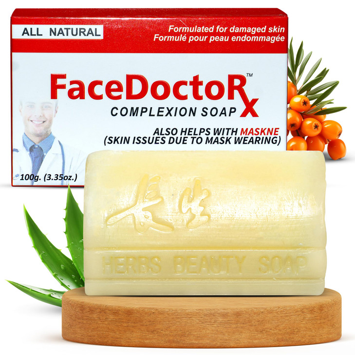 Facedoctor Acne Face And Body Soap With Sea Buckthorn Oil For Sensitive Skin
