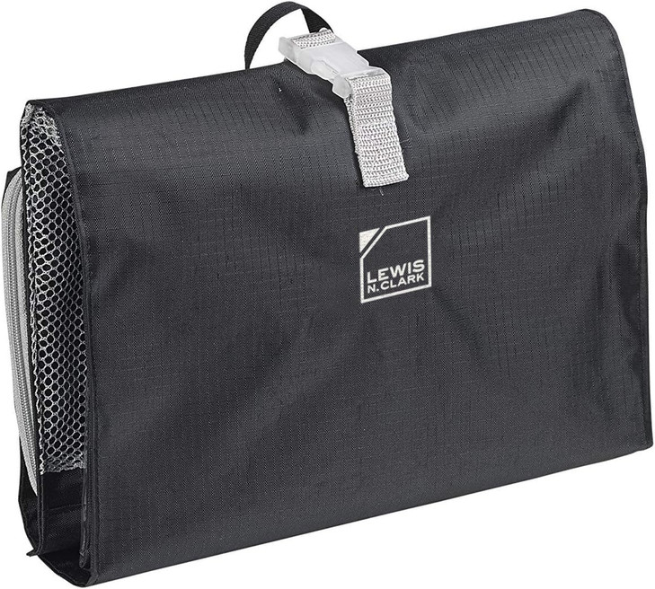 Lewis N. Clark Hanging Toiletry Bag For Travel Accessories Shampoo Cosmetics Plus Personal Items With Waterproof Compartment And Folding