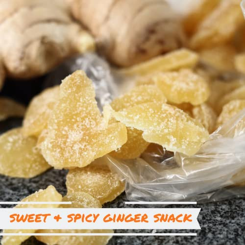Crystallized Ginger Slices By It S Delish 5 Lbs Bulk Candied Ginger Candy Fruit Chews Natural Dried Root With Sugar Crystals Unsulphured No