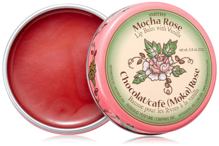 Rosebud Lip Balm Mocha Rose.8 Ounce