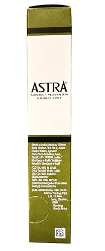 Astra Platinum Double Edge Safety Razor Blades 100 Blades 20 X 5
