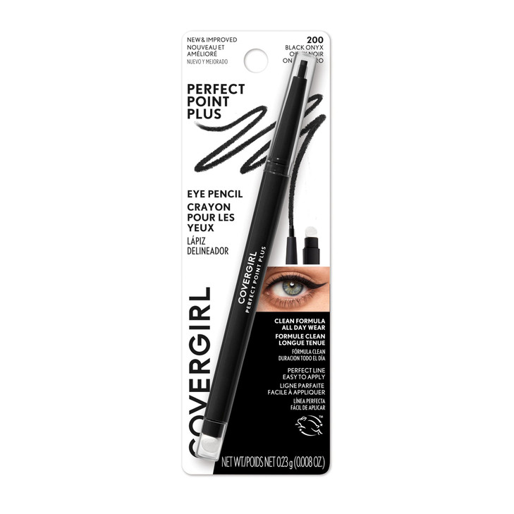 Covergirl Perfect Point Plus Eyeliner Pencil Black Onyx Pack Of 1 Long Lasting Versatile Black Eyeliner Soft Smudging Tip No Sharpening