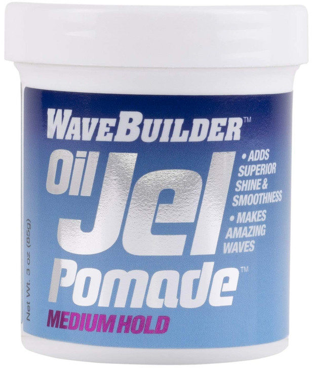 Wavebuilder Oil Jel Pomade Medium Hold 3.5 Oz