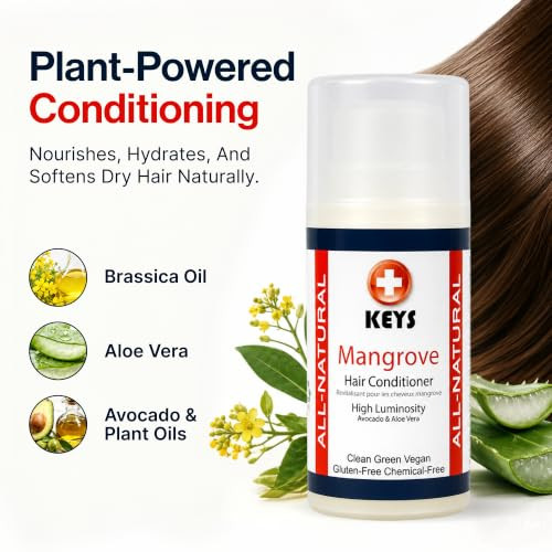 Keys Mangrove Vegan Hair Conditioner And Leave In Styler 7.9 Ounces